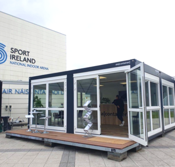 Messestand von ELA Container auf der National Construction Summit in Irland